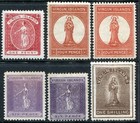 (79) 6 VERY GOOD 1887 QV VIRGIN ISLANDS WITH CROWN CA WMK M.MINT SG32 - SG41