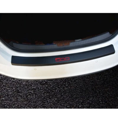 Rear Bumper Guard Protector Trim Car Trunk Protectors for Fiat 500 Car Sticker - Image 1 of 3