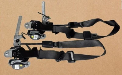 💚 JUEGO DE CINTURONES DE SEGURIDAD DELANTEROS CHEVY EQUINOX GMC TERRAIN 2010-2017 NEGRO OEM♻ Foto 1 de 2