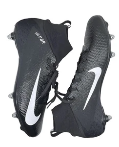 NIKE VAPOR UNTOUCHABLE PRO 3 D FOOTBALL CLEATS SIZE 14.5 BLACK WHITE AO3022-010 - Picture 1 of 5