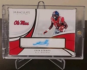 🔥2019 AJ Brown Immaculate Collection Chinstrap Signatures /8 - Picture 1 of 10