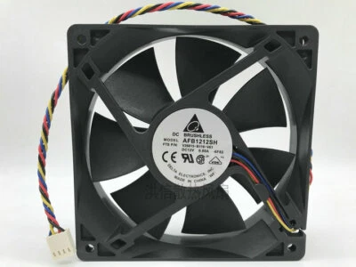 1pc Delta AFB1212SH 12V 0.80A 12025 12CM large air volume PWM chassis fan - Image 1 of 4