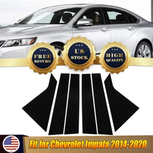 6 piezas para carrocería Chevrolet 2014-2020 postes de pilar ventana puerta borde negro - Imagen 1 de 11