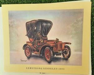 Auto Armstrong Siddeley 1904 Oldtimer Kunstdruck Vintage Plakat Bild 37,5x30,5cm - Bild 1 von 7