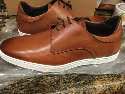 NUEVOS $350 Zapatos Derby Para Hombres Bruno Magli Gio Puntera Lisa Talla 9.5 Foto 1 de 4