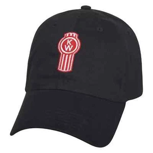 NEW - Authentic Kenworth Black Adjustable Hat w/ Embroidered Red Bug Logo - Picture 1 of 2
