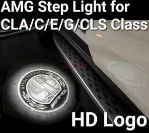 2pcs HD ⭐Mercedes-Benz AMG Step Puddle Door Light Affalterbach A B C E M GL - Picture 1 of 8