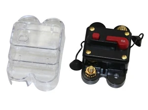 Interruttore in linea audio auto impermeabile 40A per protezione 12-48V CB01C-40A - Foto 1 di 5