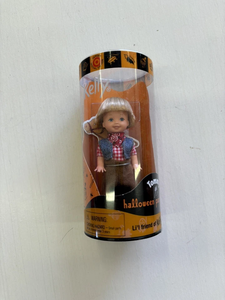 MATTEL Vintage 2000 Barbie 28309 Kelly Halloween Party Tommy Doll Cowboy HTF