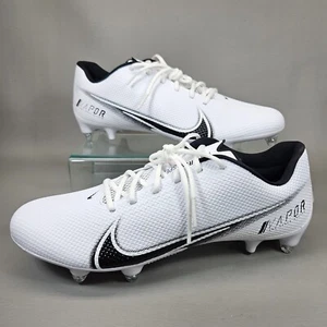 Nike Vapor Edge Speed 360 Mens Size 14.5 Football Cleats White Black CZ5575-100 - Picture 1 of 16