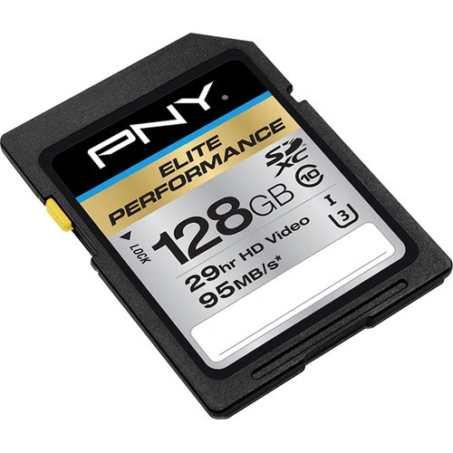 PNY 128G FS Elite S1R 4K HD SD card for Panasonic Lumix S1 S1R mirrorless camera - Image 1 of 1