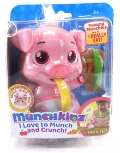 Munchkinz Piggy Pickles Giocattolo Interattivo per Animali Domestici Mangia Parla Ride Burp 30+ Suoni NUOVO - Foto 1 di 6