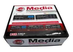 5,25 Zoll Media Dashboard Frontplatte USB3.0/2.0 HUB - Bild 1 von 2