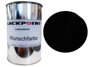 1 Liter Spritzfertig Wasserbasislack für geeignet für Audi 0E Schwarz Metallic - Bild 1 von 1