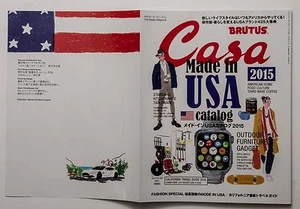 Casa BRUTUS Japanese Magazine 2015 Featuring MADE IN USA CATALOG - Picture 1 of 12