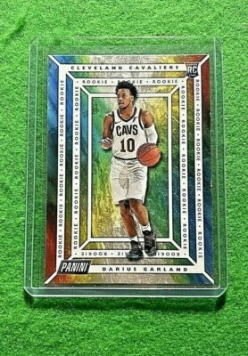DARIUS GARLAND RAINBOW ROOKIE CAVALIERS 2019-20 PLAYER OF THE DAY BASKETBALL RC  - Image 1 of 4