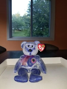 Beanie Baby Periwinkle Bär Original 8. Februar 2000 - Bild 1 von 6
