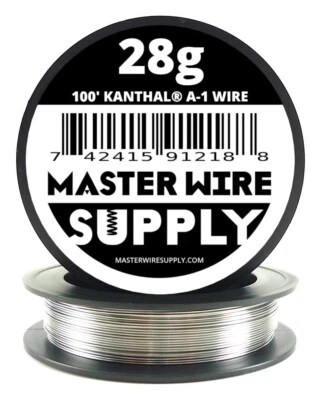 MWS - Kanthal A1 - 100 ft - 28 Gauge - Round Wire - Image 1 of 2