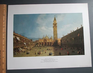 Metropolitan Museum of Art 1991 Print Piazza San Marco Canaletto 11”x14” Venice - Picture 1 of 9