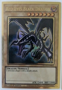 YuGiOh Red-Eyes Black Dragon Gold Rare 1st Edition MAGO-EN003 NM - Picture 1 of 1