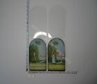 HAND PAINTED WOODEN PANELS WITH GLASS FOR ANTIQUE DUTCH FRIESIAN TAIL CLOCK