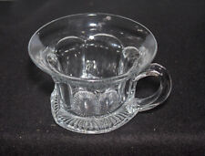 Vintage Higbee Glass Punch Cup Clear Bee Makers Mark  1920's