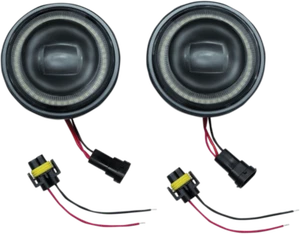 Kuryakyn Orbit Vision 4.5" LED Passing Lamps w/White Halo for Harley/Indian 2466 - Bild 1 von 1