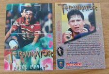 Futera Card Crazy Authentics 1996 NZ Rugby Union Terminator Card Errol Brain T2