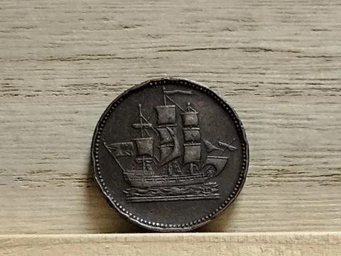 1835 Prince Edwar Island Ship Colonies & Commerce  Canada Token Cover