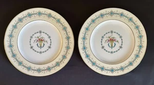 2 Coalport Queen Elizabeth Ivory 9448 Dessert Plates 7.5” Bone China 1940's - Picture 1 of 9