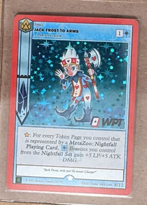 MetaZoo Jack Frost To Arms VOLLSTÄNDIGE Holo Promo Karte KICKSTARTER WPT 8/12 SELTEN - Bild 1 von 2