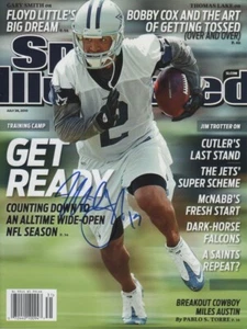 Miles Austin Dallas Cowboys Football SIGNED Sports Illustrated 7/26/10 NL COA! - Picture 1 of 1