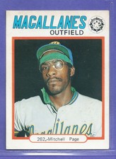 1977 Venezuelan League Sticker MITCHEL PAGE  # 262