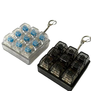 4Key Mechanical Keyboard Axis Tester LED Keyboard Key Toy Stress Relief Keychain - Photo 1/17