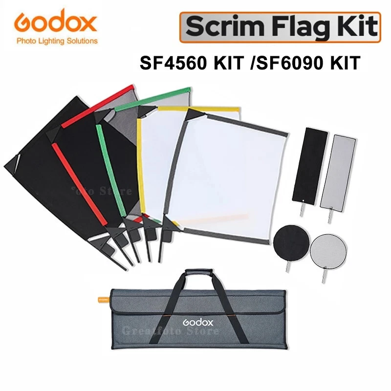 Godox Scrim Flag Kit Diffusers Flag Softbox fold Frame Diffusion SF4560 SF6090  - Image 1 of 4