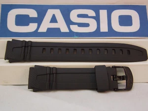 Casio Watch Band HDD-600 18mm Black Resin Illuminator Sport Strap Watchband - Picture 1 of 6