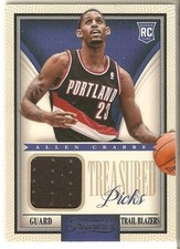 Allen Crabbe Timeless Treasures 13-14 #23 Treasured Picks Portland Trail Blazers