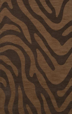 Yellow Swirls Lines Stripes Transitional Area Rug Animal Print DV2 - Image 1 of 2