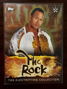 2021 Topps WWE Superstars - The Electrifying Collection #215 The Rock - Picture 1 of 2