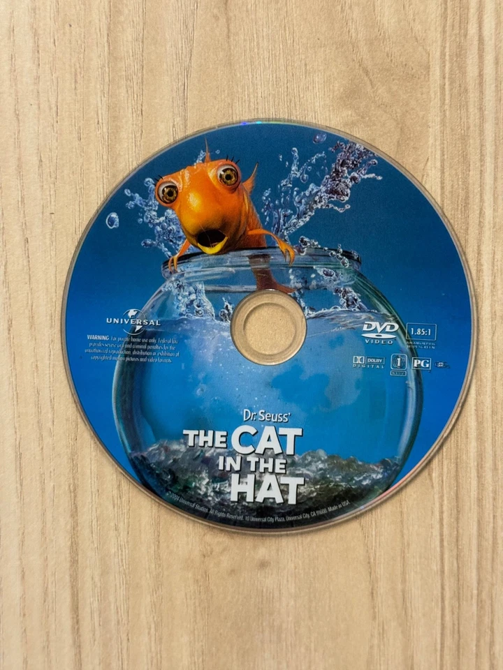 The Cat In The Hat DVD (Disc Only) REGION 1 LOCKED - Image 1 of 1