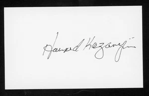 Howard Kazanjian Producer On Star Wars-Return Of The Jedi Signed 3x5 Card E28251 - Picture 1 of 1