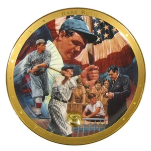 Royal Doulton Legendary Babe Ruth Sultan Of Swat Collector Plate Franklin Mint - Picture 1 of 5