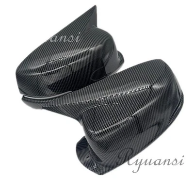 Carbon Fiber Horn Mirror Cover Cap For Honda Accord 9th 2014-2017 w/ Turn Signal - Image 1 of 4