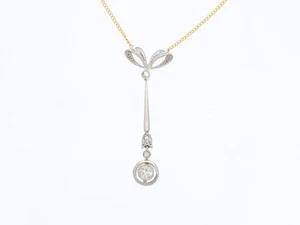 Collar Top Preis 0,25 ct. Diamantes brillantes oro 750 18 quilates joyería Deta - Imagen 1 de 7