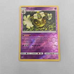 2017 POKEMON BURNING SHADOWS DUSKNOIR 53/147 REVERSE HOLO (RARE) LP - Picture 1 of 2