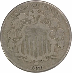 1870 Schild Nickel F ungeprüft #937 - Bild 1 von 2