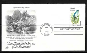 US SC # 1980 State Birds And Flowers ( Nevada ) FDC . Artcraft Cachet - Picture 1 of 1