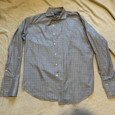 Polo Ralph Lauren talla 16-34 - cuello extendido inglés - rayas grises - algodón 2 capas Foto 1 de 4