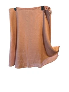 Eileen Fisher Irish Linen Dusty Rose Lined Swing Skirt Size Xl - Picture 1 of 8
