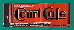 Ruta 66. ALBUQUERQUE, casi nuevo. CAFÉ DE CORTE. ART DECO de colección PUBLICIDAD cubierta de matchbook - Imagen 1 de 2